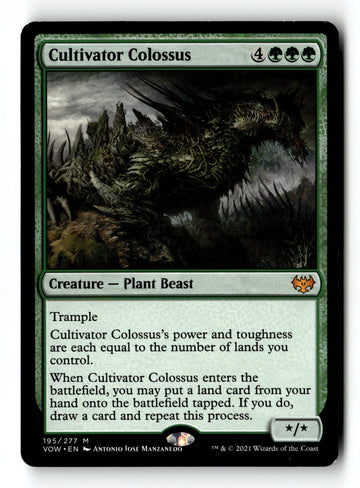 MTG Cultivator Colossus Innistrad: Crimson Vow LP Magic The Gathering