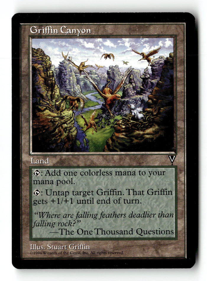 MTG Griffin Canyon Visions LP Magic The Gathering