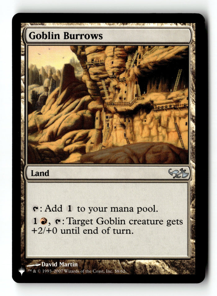 MTG Goblin Burrows Duel Decks: Elves vs. Goblins LP Magic The Gathering