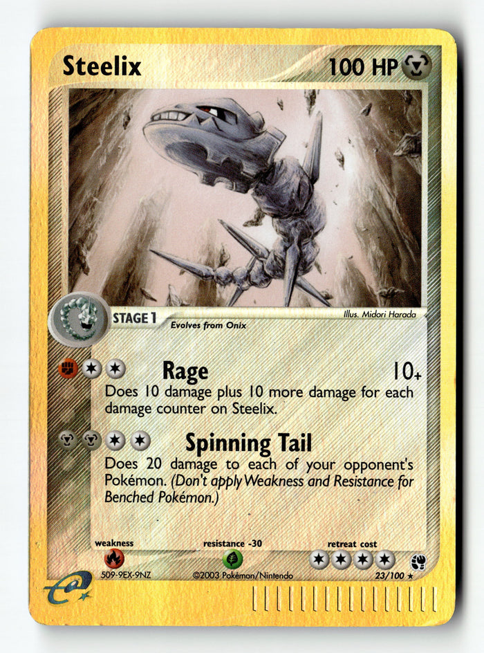 Pokemon Card Steelix Reverse Holo LP EX Sandstorm 23/100