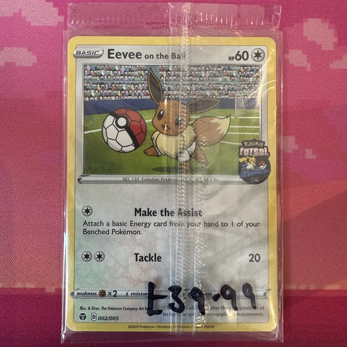 Pokemon Card Eevee on the ball SEALED 002/005 Futsal Promo Near Mint