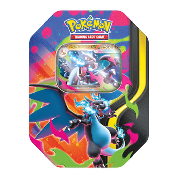 Pokémon TCG: Mega Charizard ex Tin (back)
