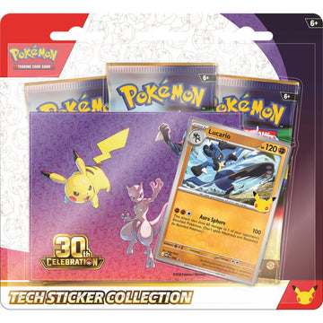 Pokémon TCG: 30th Celebration Tech Sticker Collection (back)