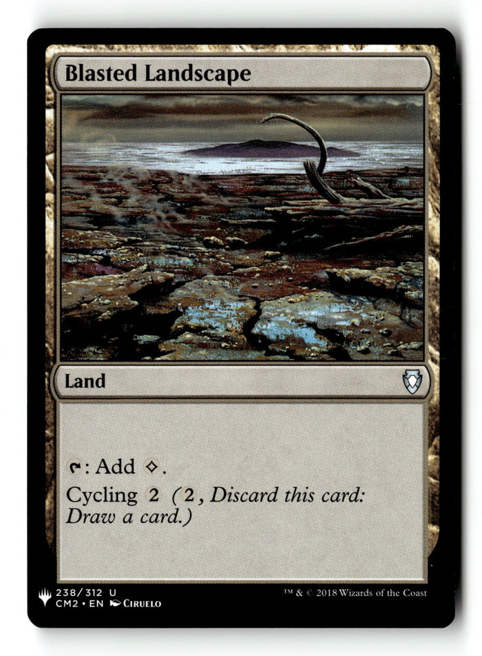 MTG Blasted Landscape Commander Anthology Volume II LP Magic The Gathering