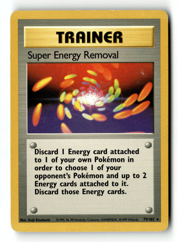 Pokemon Card Super Energy Removal LP Base Set 79/102
