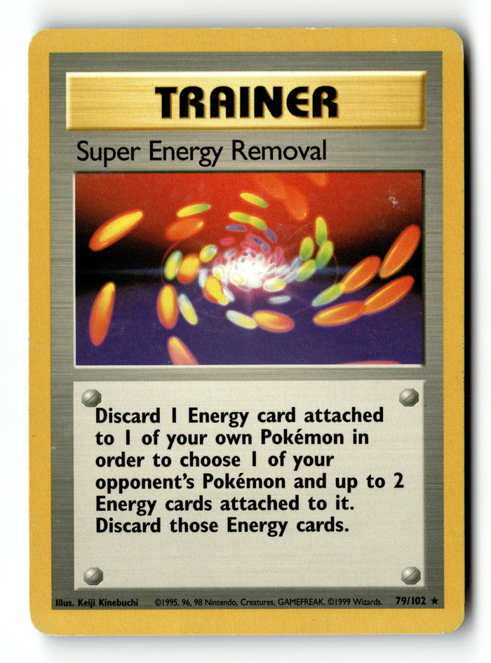 Pokemon Card Super Energy Removal LP Base Set 79/102