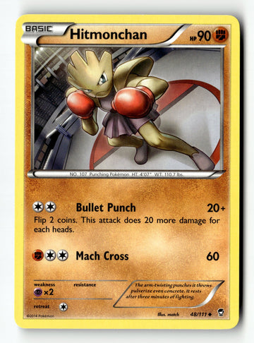 Pokemon Card Hitmonchan LP Generations 48/83