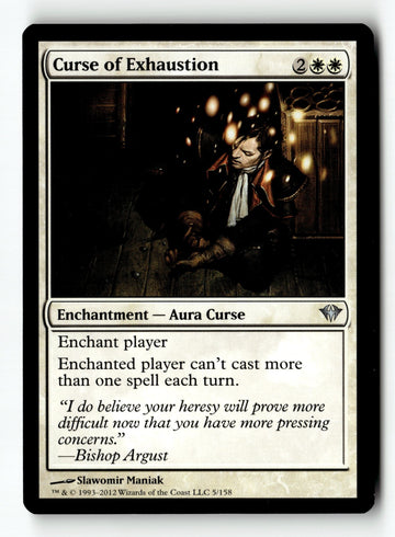 MTG Curse of Exhaustion Dark Ascension LP Magic The Gathering