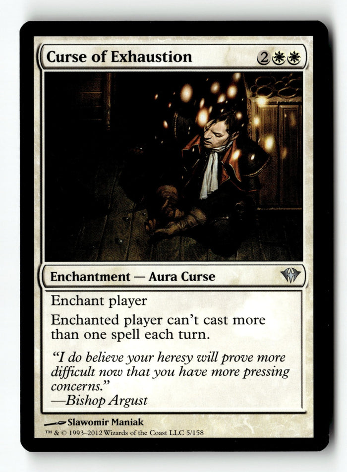 MTG Curse of Exhaustion Dark Ascension LP Magic The Gathering