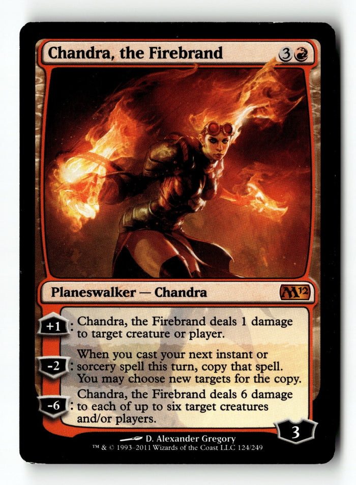 MTG Chandra, the Firebrand Magic 2012 (M12) LP Magic The Gathering