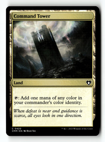MTG Command Tower Commander Masters LP Magic The Gathering
