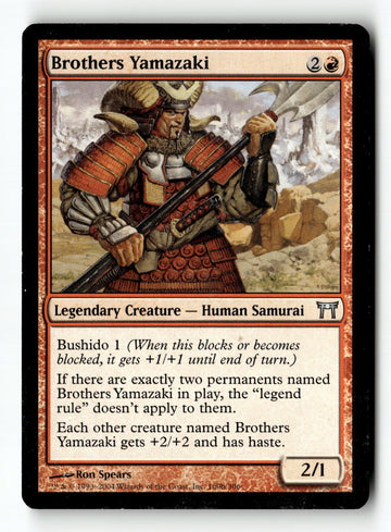 MTG Brothers Yamazaki ( Pike) Champions of Kamigawa LP Magic The Gathering