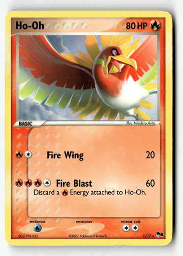 Pokemon Card Ho-Oh LP POP Series 5 1/17