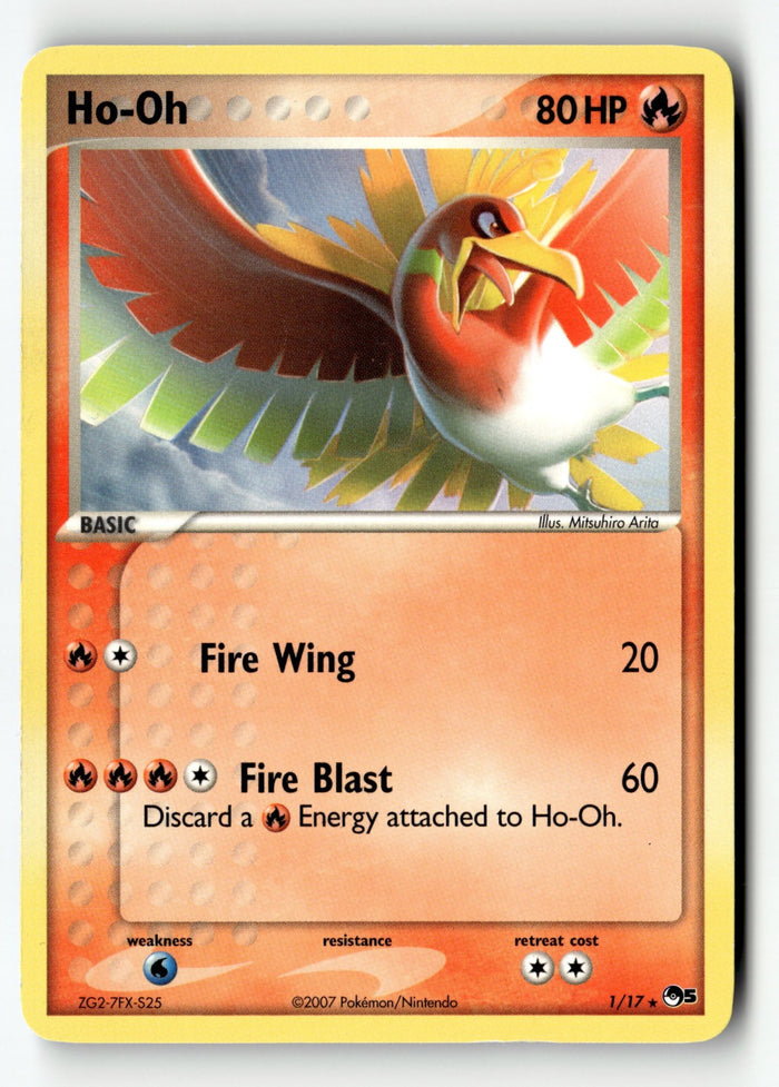 Pokemon Card Ho-Oh LP POP Series 5 1/17