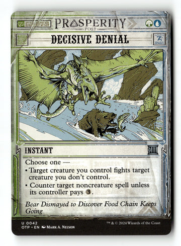 MTG Decisive Denial Outlaws of Thunder Junction: Breaking News LP MTG