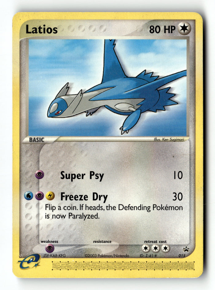 Pokemon Card Latios LP Nintendo Black Star Promos 015