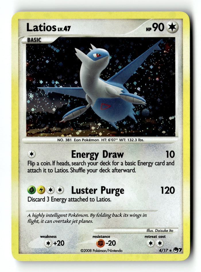 Pokemon Card Latios Holo LP POP Series 7 Rare 004/017