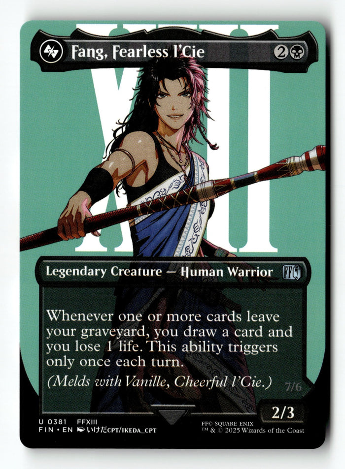 MTG Fang, Fearless l'Cie (Borderless) FINAL FANTASY LP Magic The Gathering