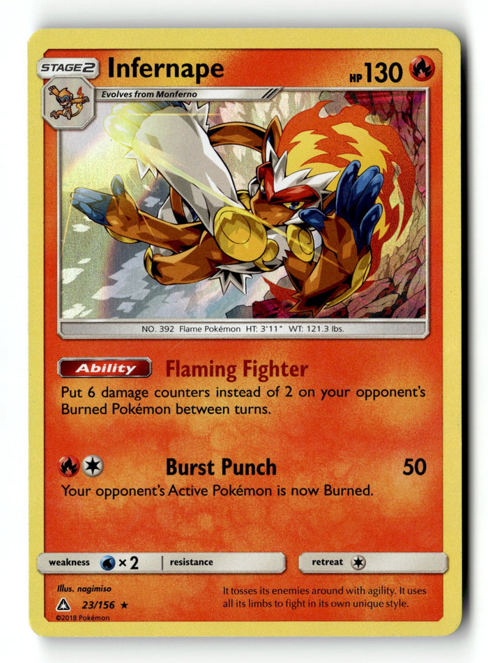 Pokemon Card Infernape LP SM - Ultra Prism 23/156