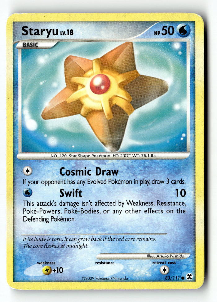 Pokemon Card Staryu LP Rising Rivals 83/111