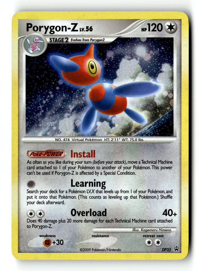 Pokemon Card Porygon-Z Holo LP Diamond & Pearl Black Star Promos DP35