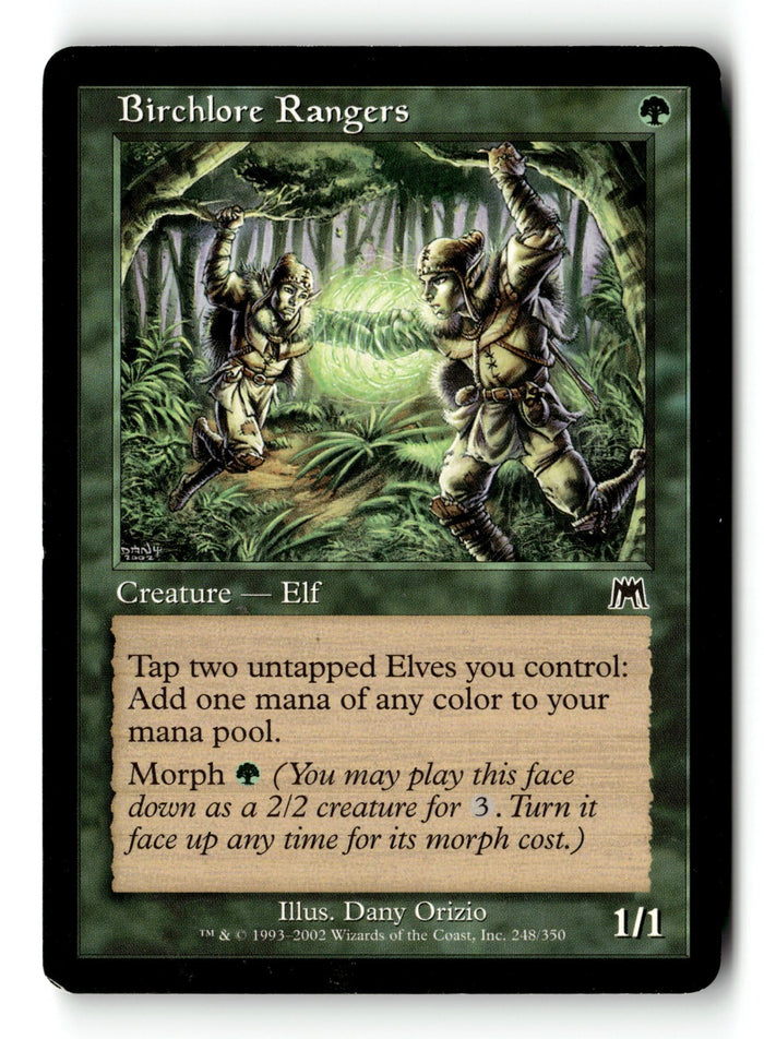 MTG Birchlore Rangers Onslaught LP Magic The Gathering