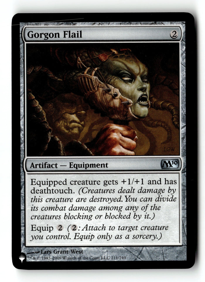 MTG Gorgon Flail Magic 2010 (M10) LP Magic The Gathering