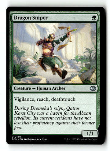 MTG Dragon Sniper Tarkir: Dragonstorm LP Magic The Gathering