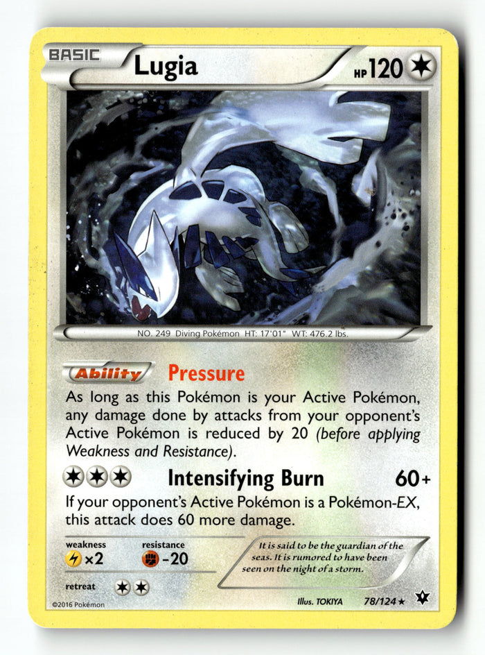 Pokemon Card Lugia LP XY - Fates Collide 78/124