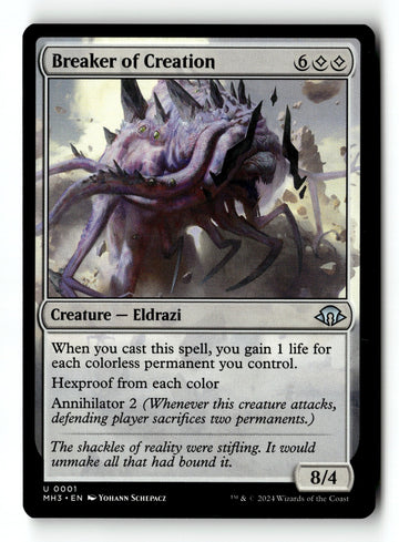 MTG Breaker of Creation Modern Horizons 3 LP Magic The Gathering