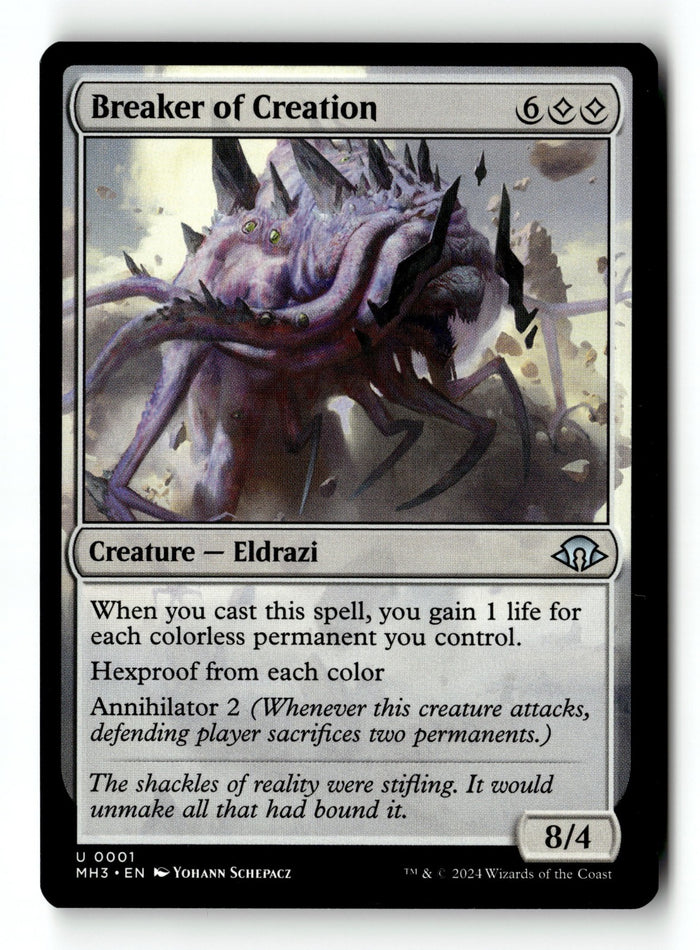 MTG Breaker of Creation Modern Horizons 3 LP Magic The Gathering