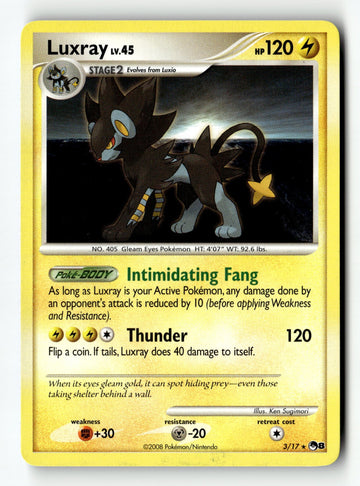 Pokemon Card Luxray LP POP Series 8 3/17