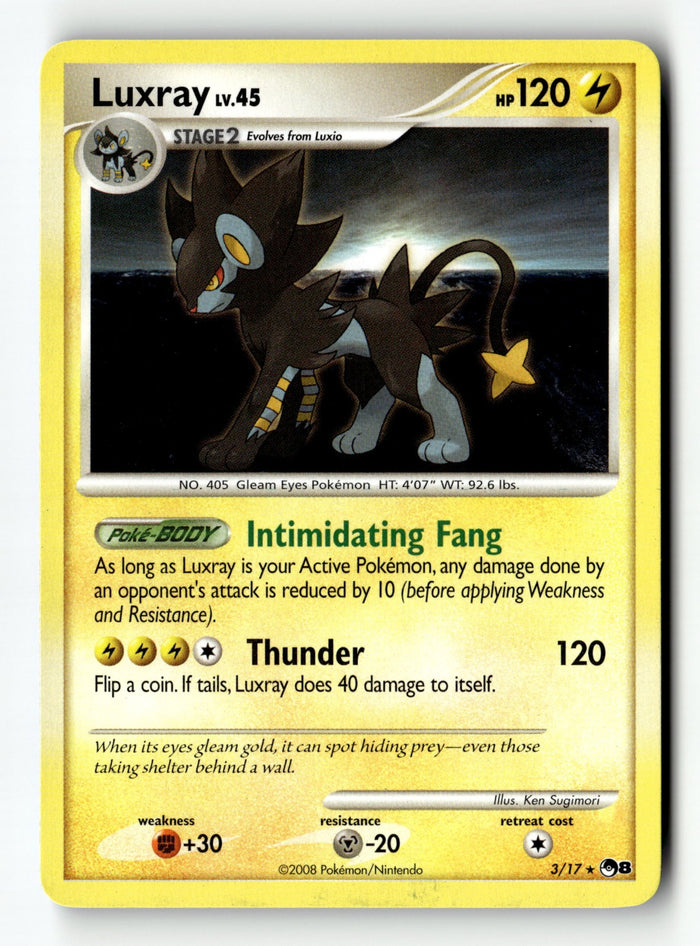 Pokemon Card Luxray LP POP Series 8 3/17