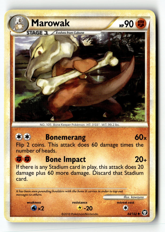 Pokemon Card Marowak LP Triumphant 44/102