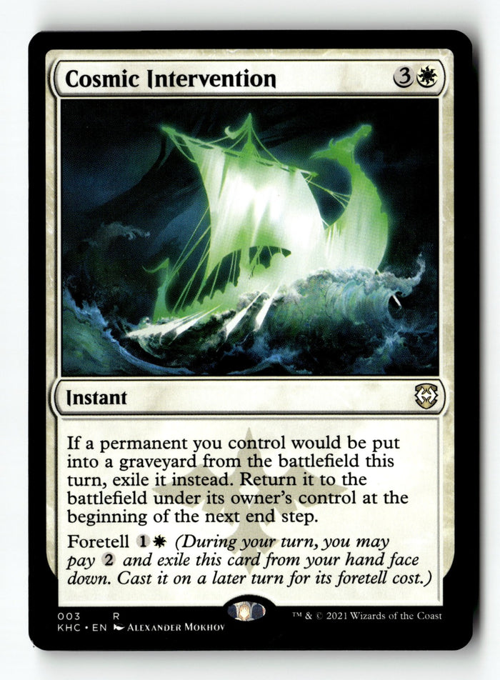 MTG Cosmic Intervention Commander: Kaldheim LP Magic The Gathering