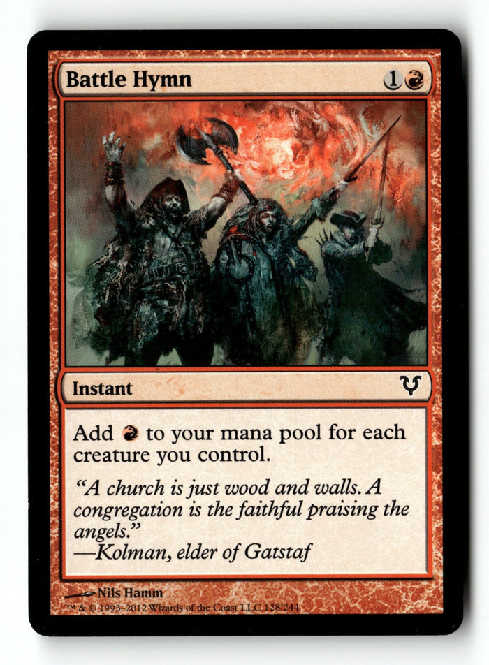 MTG Battle Hymn Avacyn Restored LP Magic The Gathering