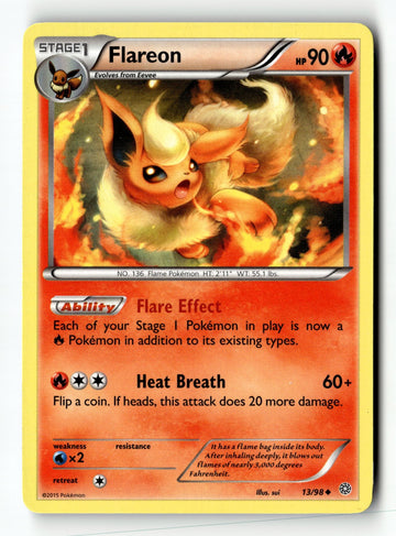 Pokemon Card Flareon LP XY - Ancient Origins 13/98