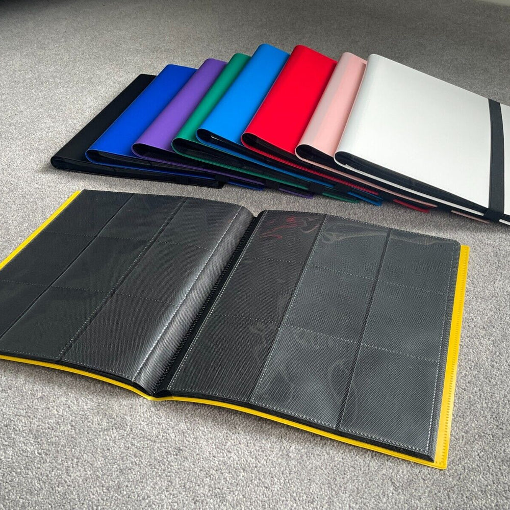 Black 9 Pocket Trading Card Binder A4 Album Folder - 360 Cards NEW Pokemon/YuGiOh/MTG Black 9 Pocket Trading Card Binder A4 Album Folder - 360 Cards NEW Pokemon/YuGiOh/MTG
