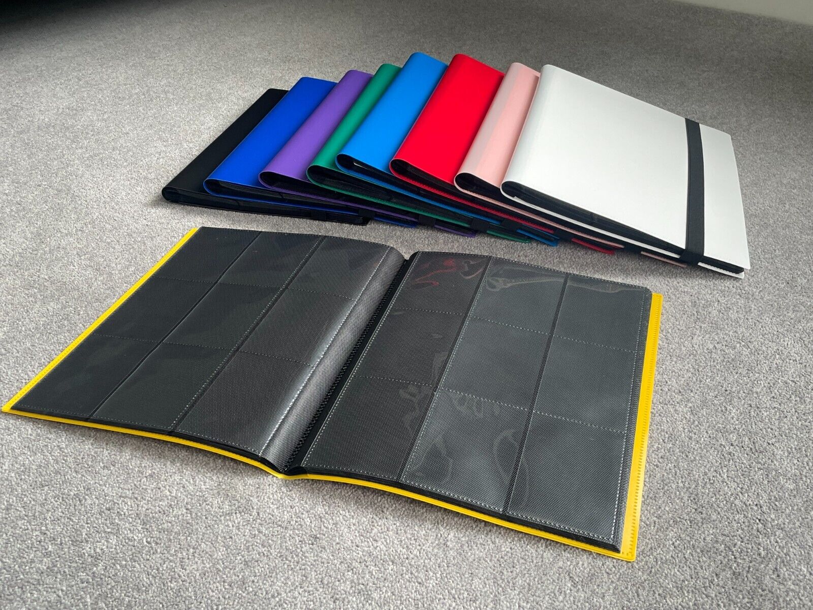 Black 9 Pocket Trading Card Binder A4 Album Folder - 360 Cards NEW Pokemon/YuGiOh/MTG