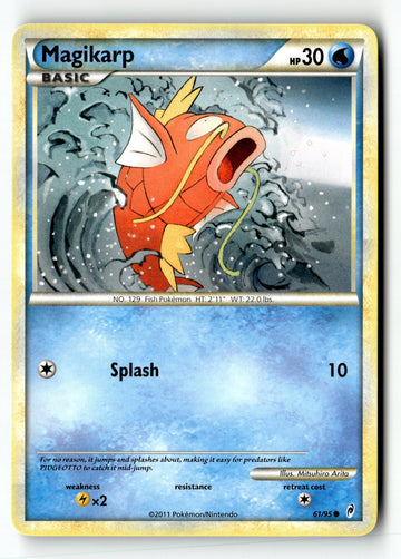 Pokemon Card Magikarp LP Call of Legends 61/95