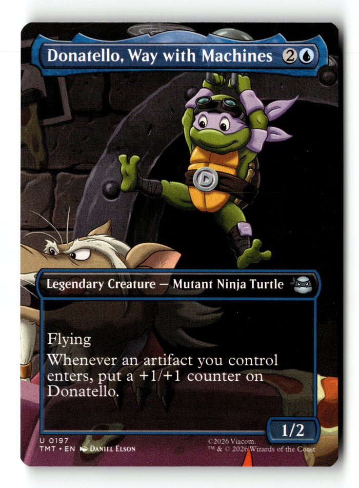 MTG Donatello, Way with Machines (Borderless) Teenage Mutant Ninja Turtles MTG