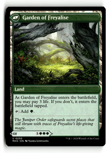 MTG Disciple of Freyalise Modern Horizons 3 LP Magic The Gathering (back)