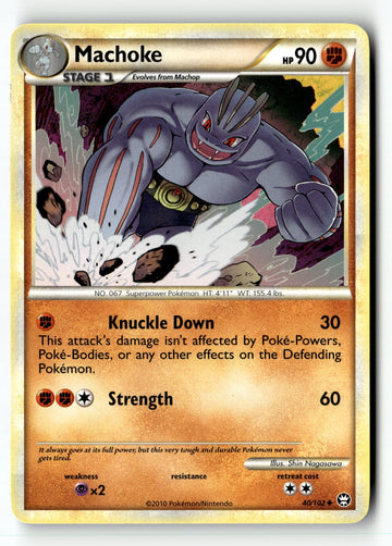 Pokemon Card Machoke LP Triumphant 40/102