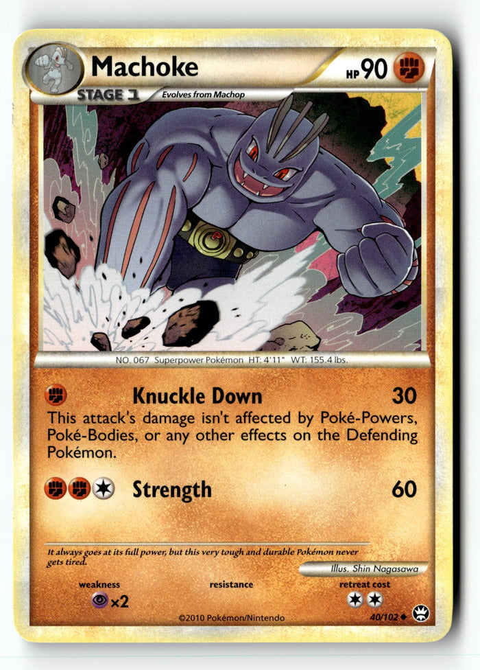 Pokemon Card Machoke LP Triumphant 40/102