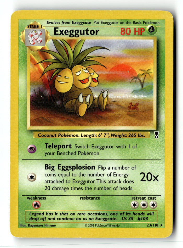 Pokemon Card Exeggutor LP Legendary Collection 023/110