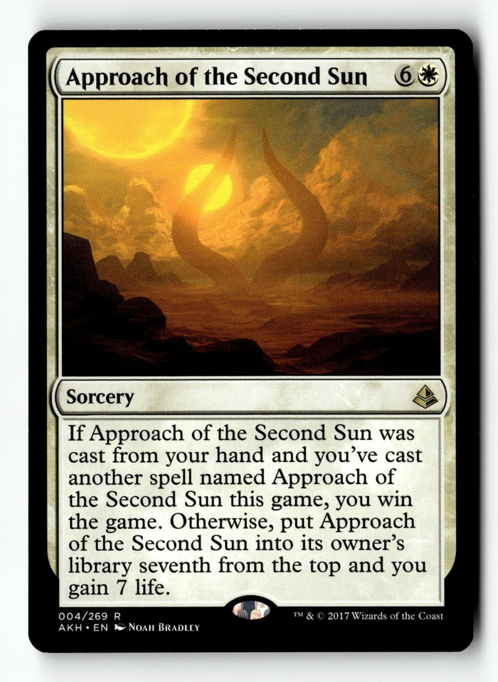 MTG Approach of the Second Sun Amonkhet LP Magic The Gathering