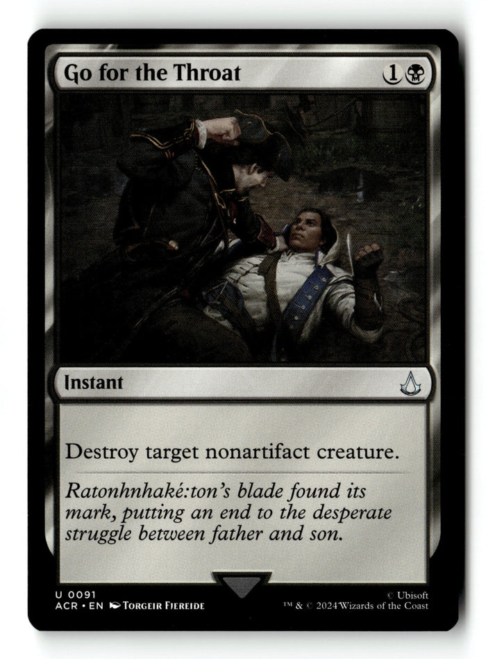 MTG Go for the Throat Universes Beyond: Assassin's Creed LP Magic The Gathering