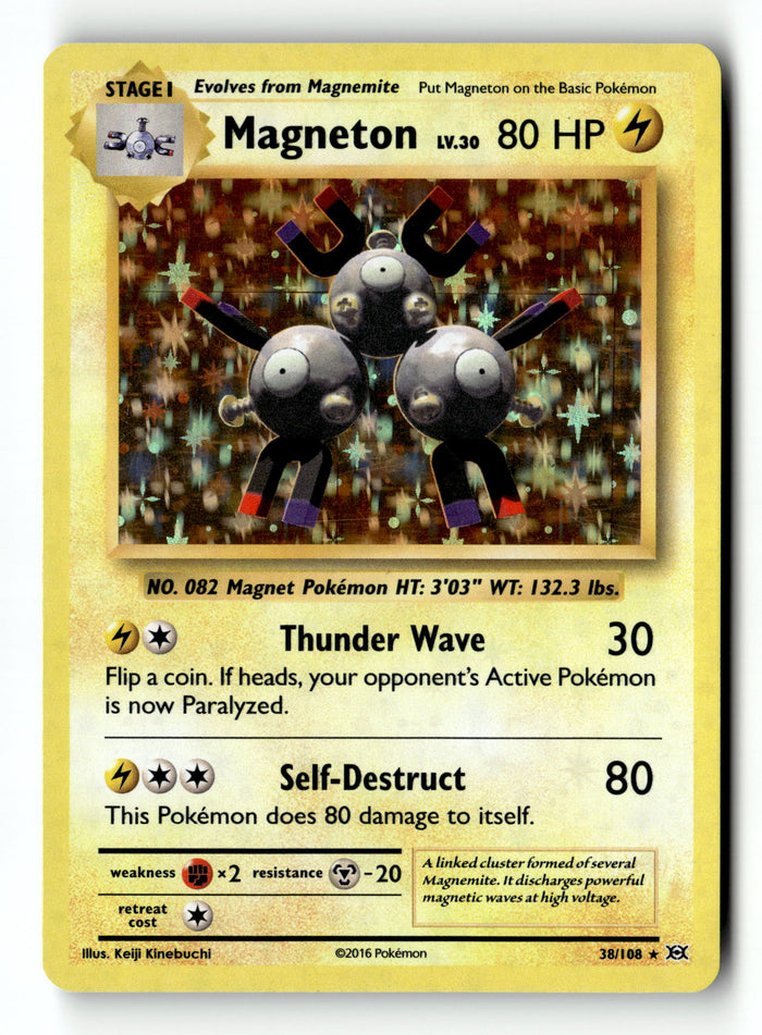 Pokemon Card Magneton 38/108 (XY Evolutions) Holo LP 038/108