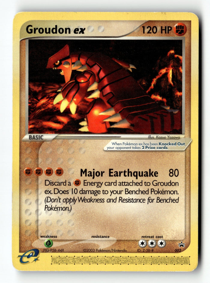 Pokemon Card Groudon ex - (Nintendo Power Magazine) LP Nintendo Promos 002