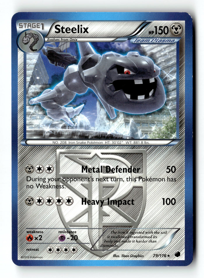 Pokemon Card Steelix LP Plasma Freeze 79/116
